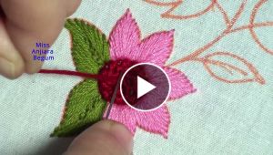 Bordado a mano: hermoso diseño de borde