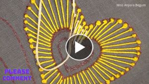 Easy Heart Symbol Embroidery Tutorial