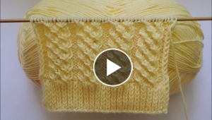 HERMOSO PUNTO TEJIDO A DOS AGUJAS o palitos