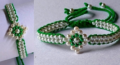 Ideas para hacer pulseras de cuentas verdes en casa