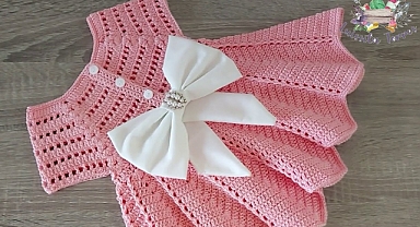 DRESS ???? WITH CROCHET OR CROCHET CREAM STEP BY STEP - 3 TO 6 MONTHS - VARIOUS SIZES 